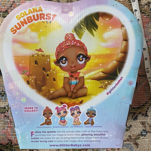 NIB! Glitter Babyz: SOLANA SUNBURST🌞African American Doll w/Accessories 🎁🎄⚡️ - Picture 7 of 7
